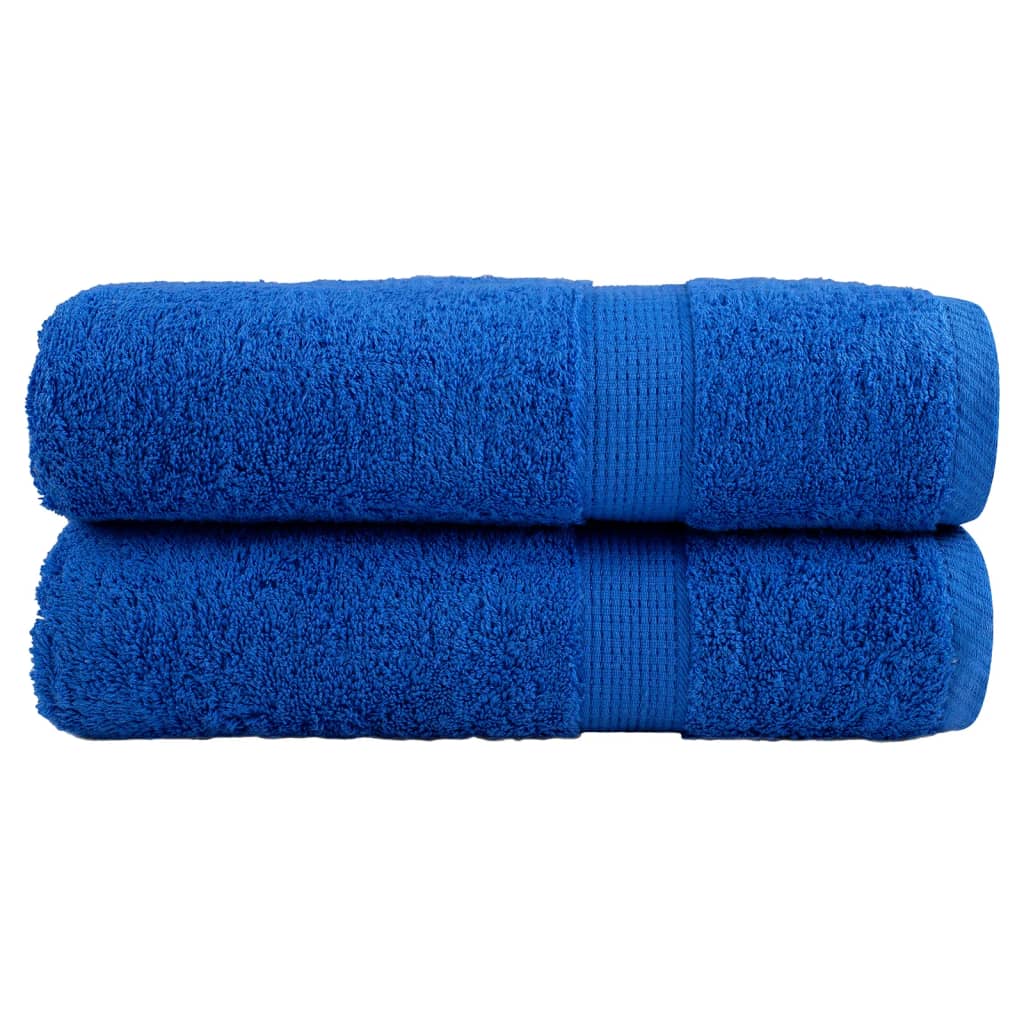 Premium Duschtücher SOLUND 2 Stk. Blau 70x140 cm 600 g/m²