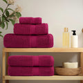 Premium Handtücher SOLUND 10 Stk. Bordeaux 100x200 cm 600 g/m²