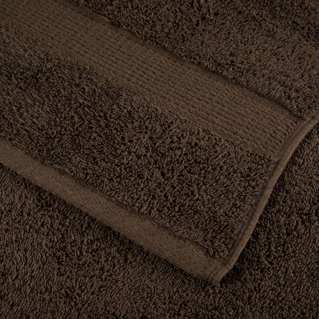 Premium Handtücher SOLUND 4 Stk. Braun 50x100 cm 600 g/m²