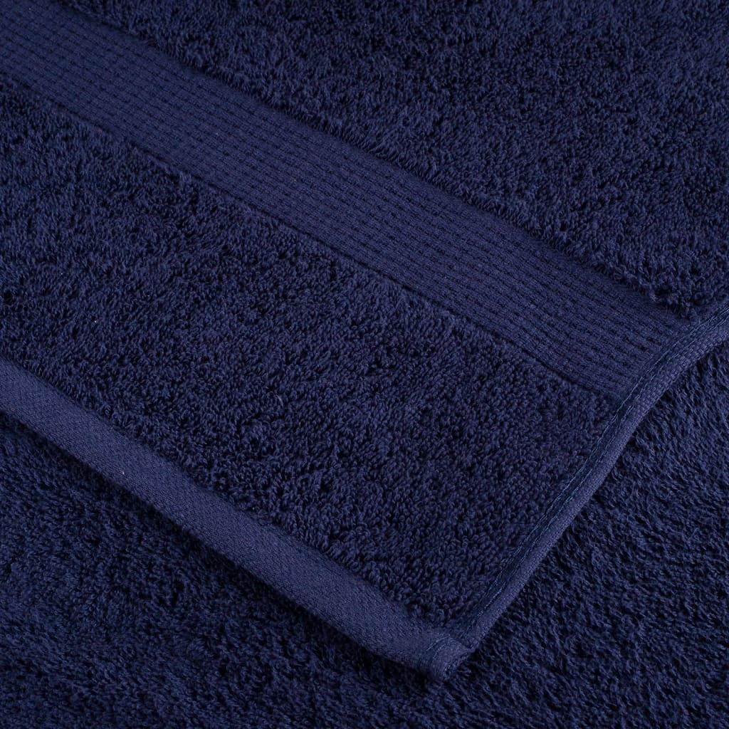Premium Gästetücher SOLUND 4 Stk. Marineblau 30x50 cm 600 g/m²