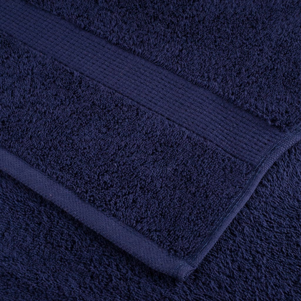 Premium Gästetücher SOLUND 10 Stk. Marineblau 30x50 cm 600 g/m²