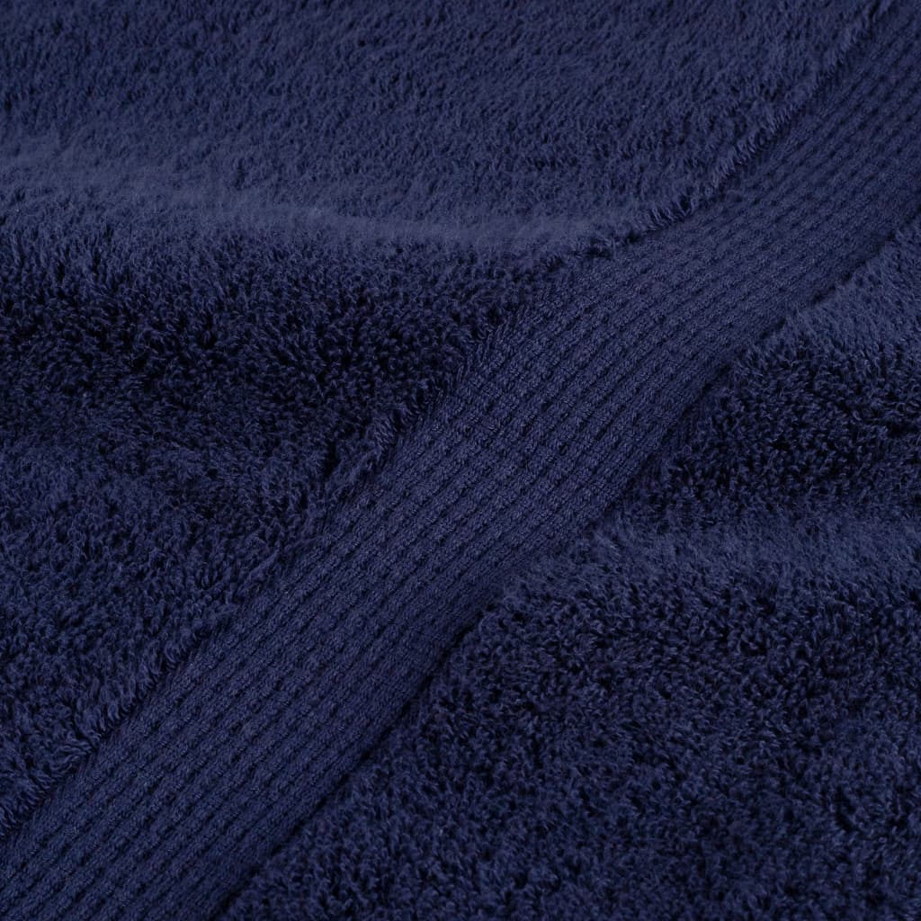Premium Handtücher SOLUND 4 Stk. Marineblau 50x100 cm 600 g/m²