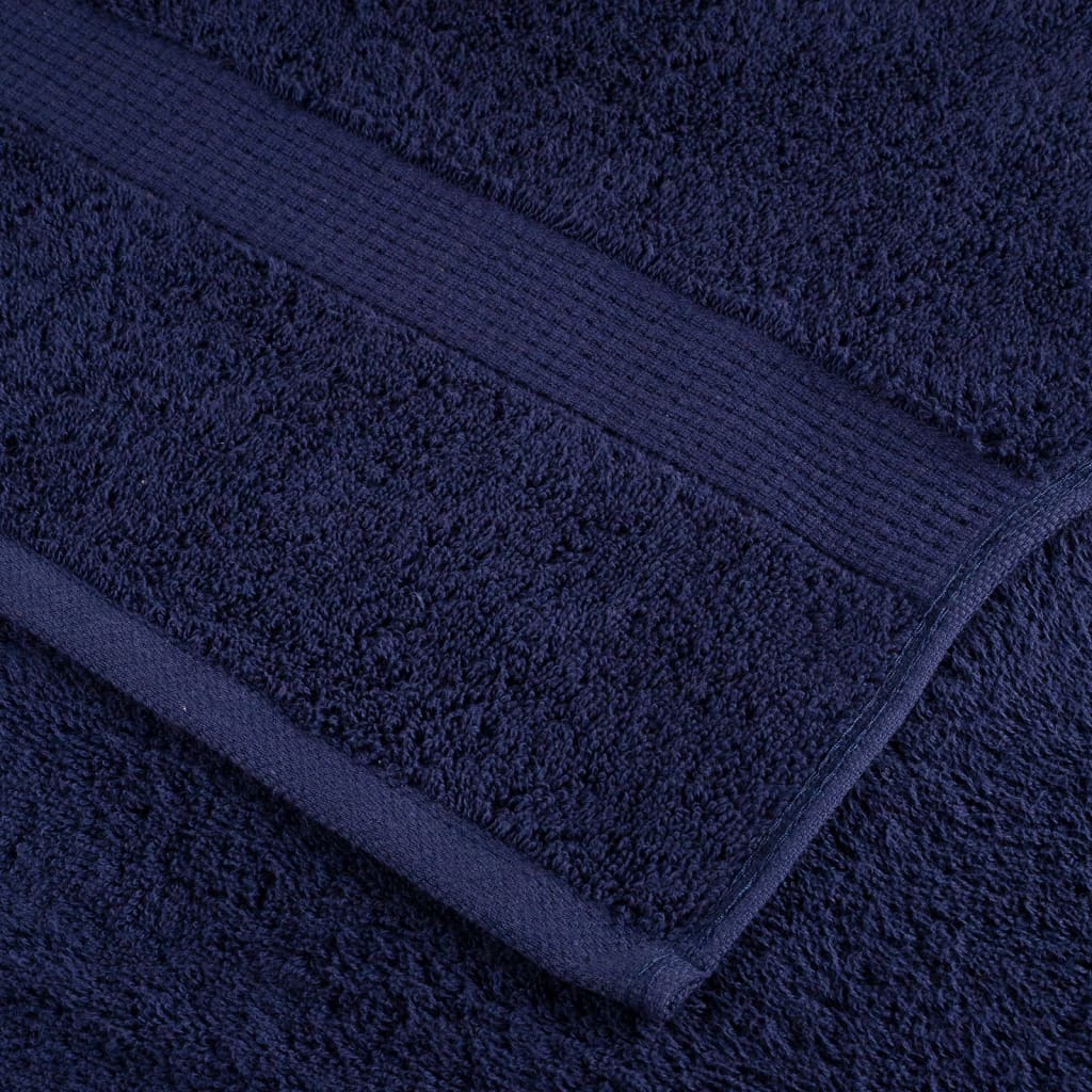 Premium Duschtücher SOLUND 2 Stk. Marineblau 70x140 cm 600 g/m²