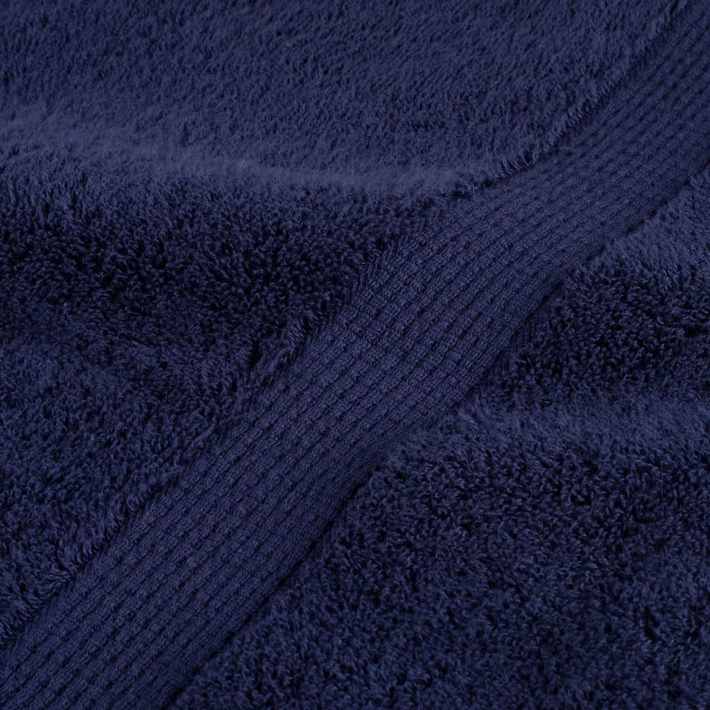 Premium Duschtücher SOLUND 2 Stk. Marineblau 70x140 cm 600 g/m²