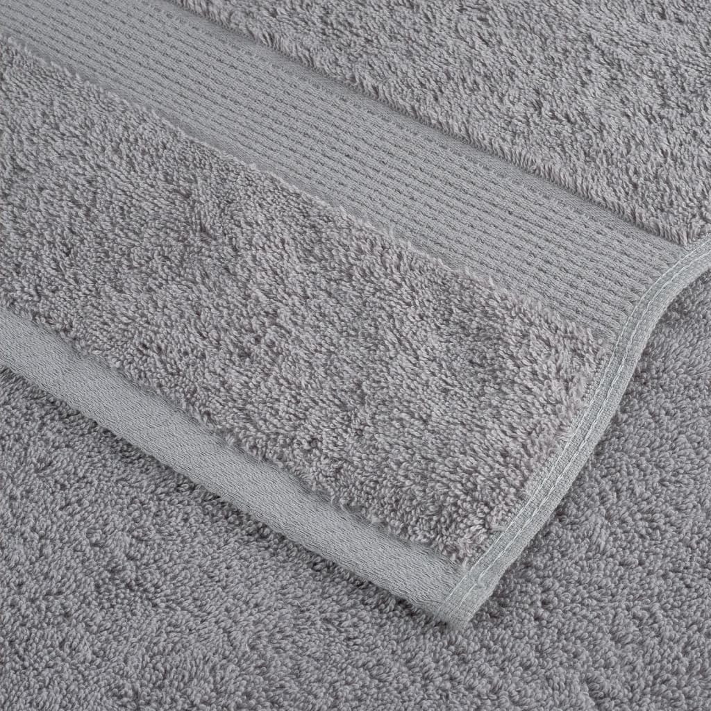 Premium Handtücher SOLUND 4 Stk. Grau 50x100 cm 600 g/m²