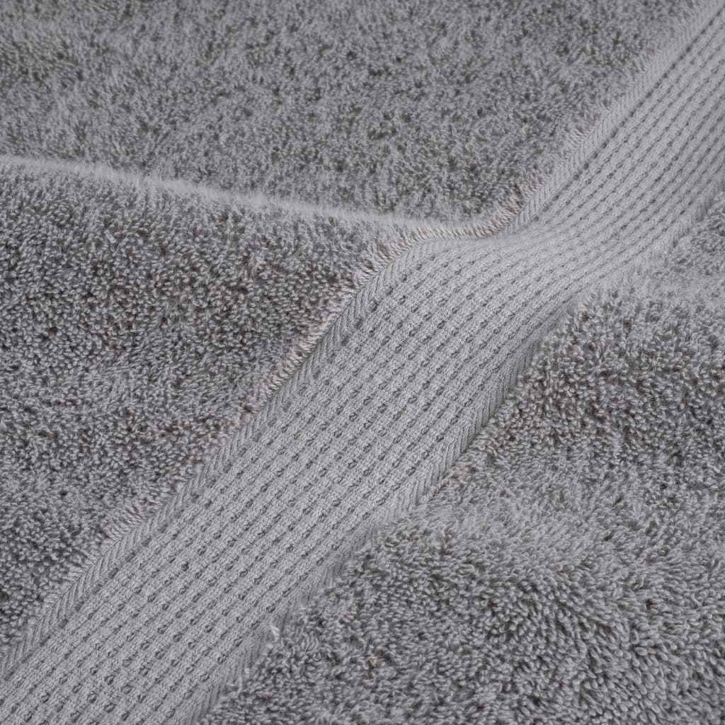 Premium Handtücher SOLUND 4 Stk. Grau 50x100 cm 600 g/m²