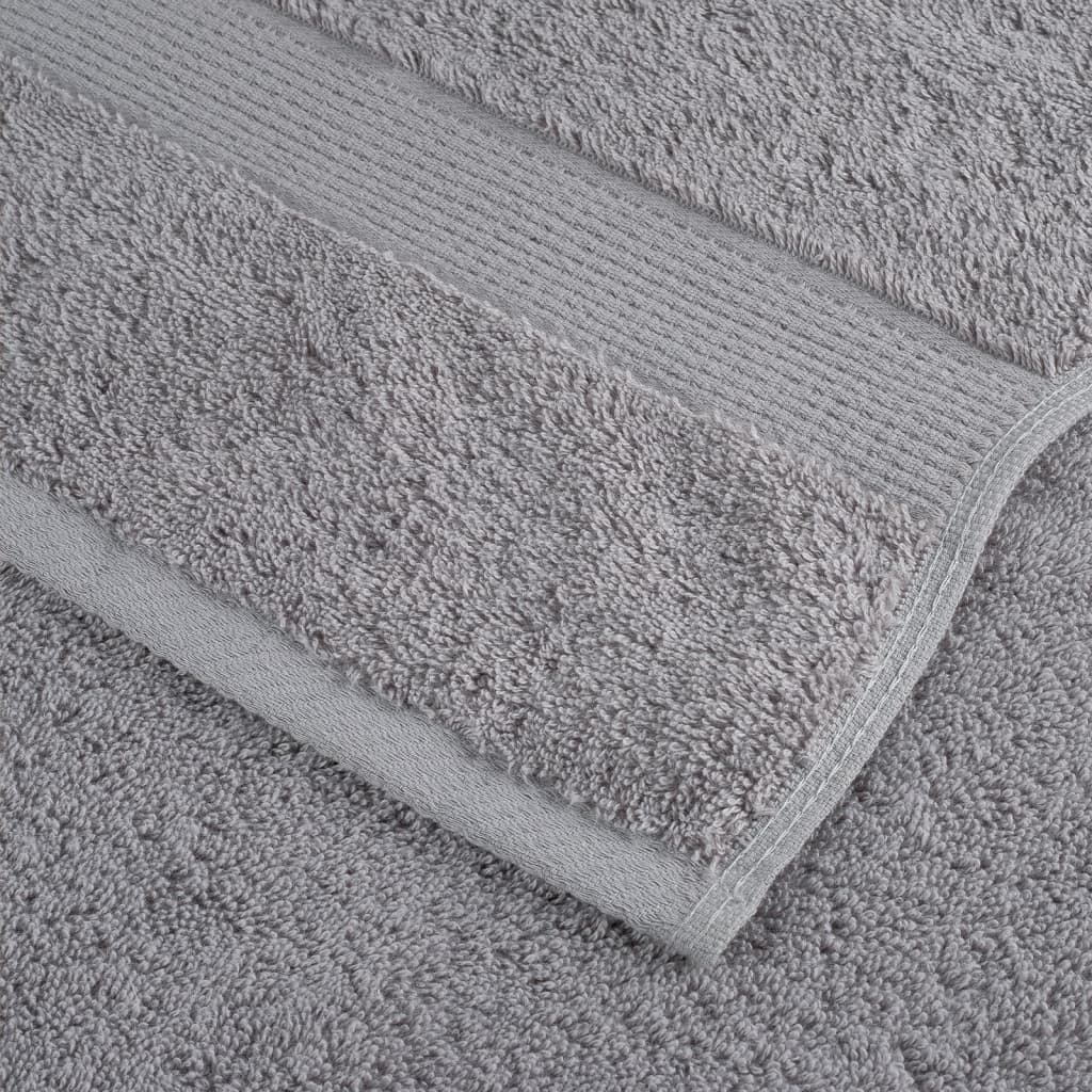 Premium Duschtücher SOLUND 10 Stk. Grau 70x140 cm 600 g/m²