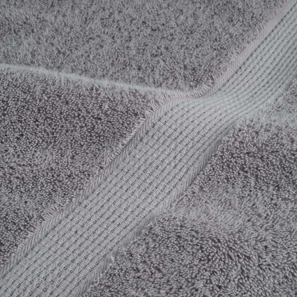 Premium Duschtücher SOLUND 10 Stk. Grau 70x140 cm 600 g/m²