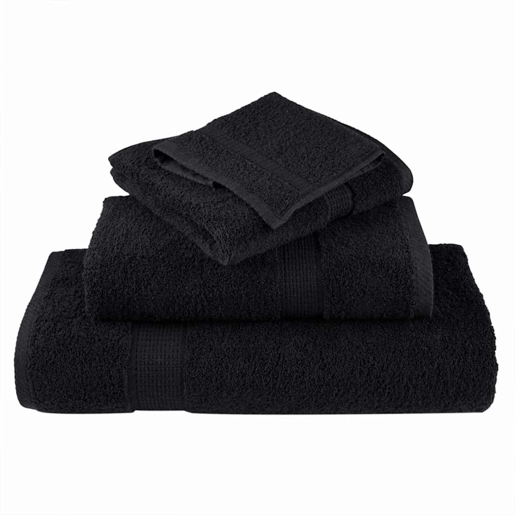 Gästetuch SOLUND 10 pcs Schwarz 15 x 21 cm 550 gsm