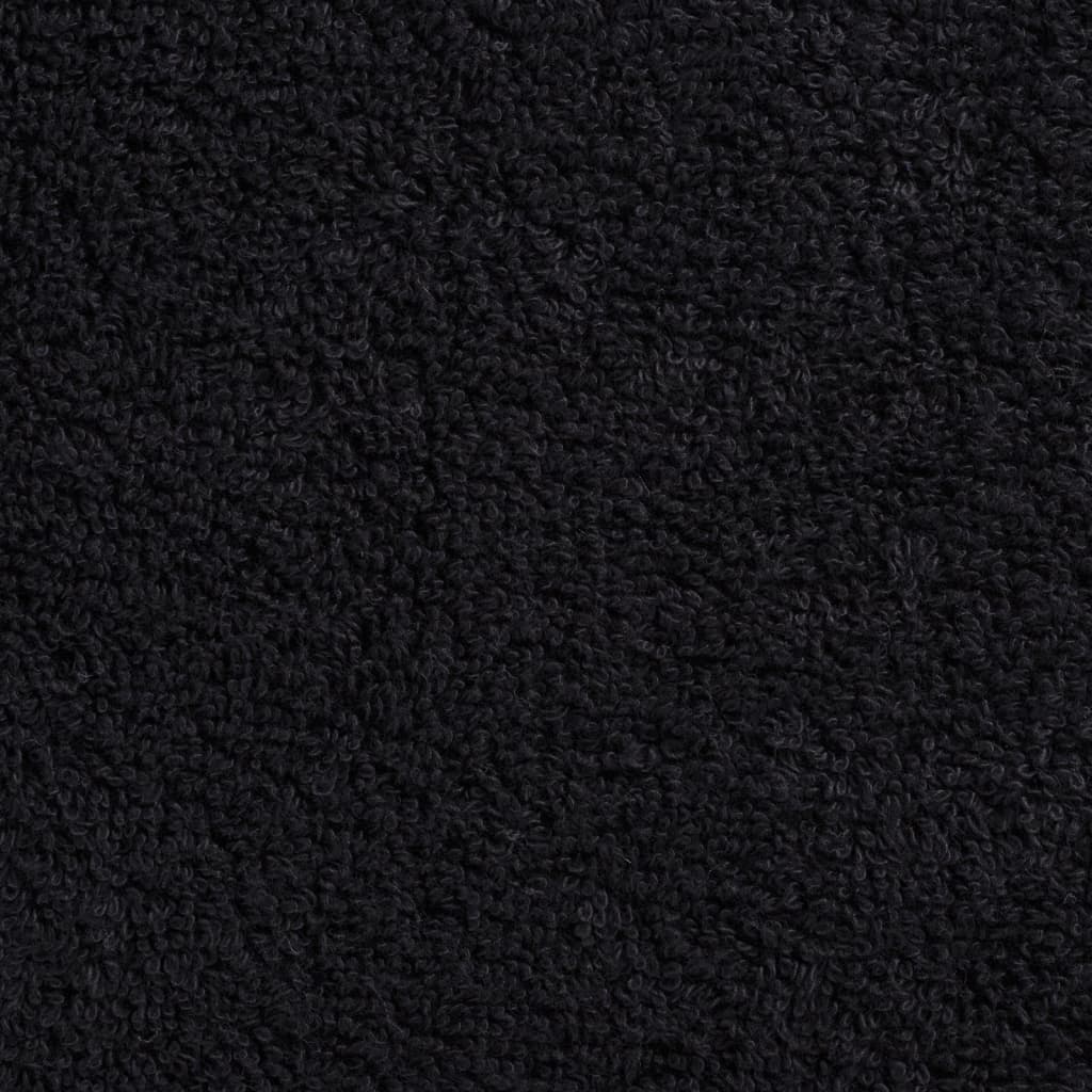 Premium-Duschtücher SOLUND 2 Stk. Schwarz 70x140 cm 600 g/m²