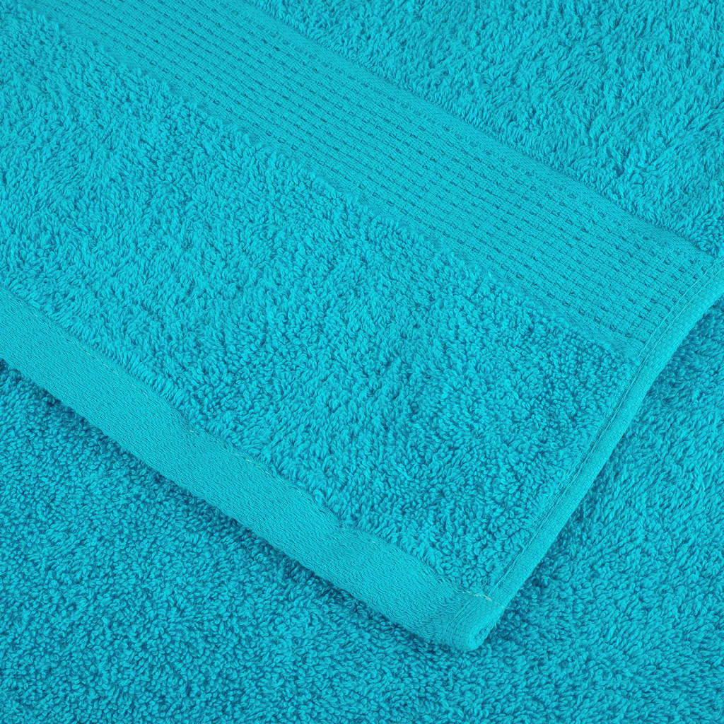 Premium-Gästetücher SOLUND 4 Stk. Türkis 30x50 cm 600 g/m²
