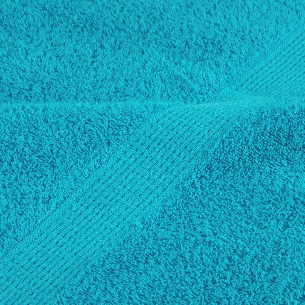 Premium-Gästetücher SOLUND 4 Stk. Türkis 30x50 cm 600 g/m²