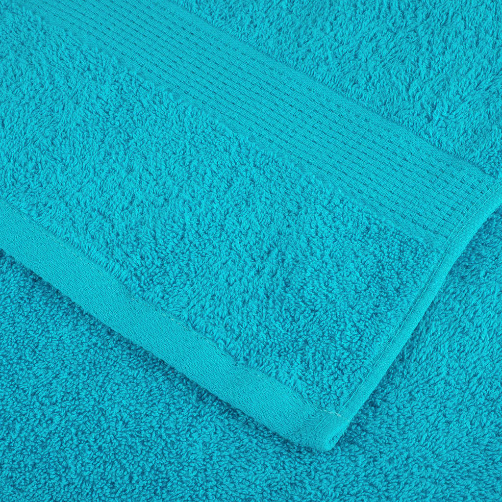 Premium-Gästetücher SOLUND 10 Stk. Türkis 30x50 cm 600 g/m²