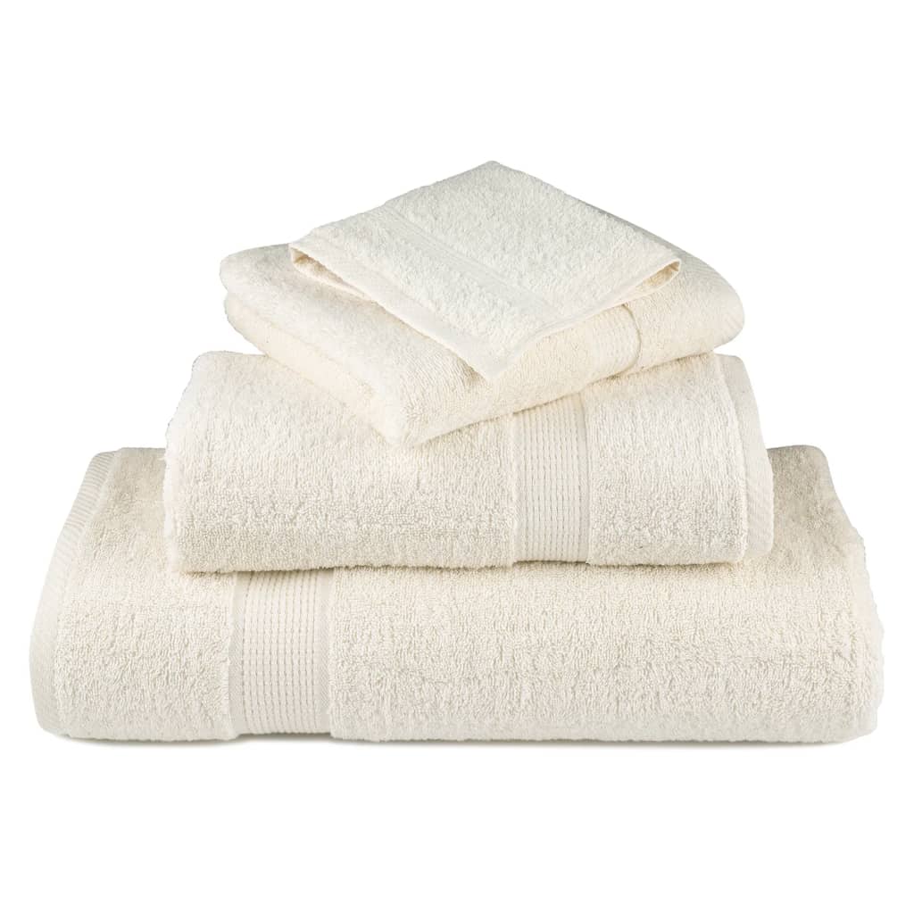 Premium Waschhandtücher SOLUND 10 Stück Creme 30x30 cm 600 g/m²