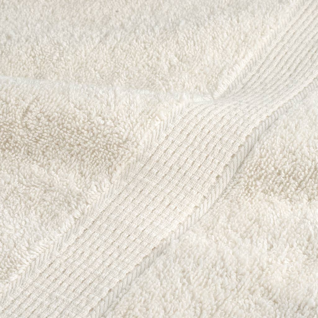 Premium-Gästetücher SOLUND 10 Stk. Cremeweiß 30x50 cm 600 g/m²