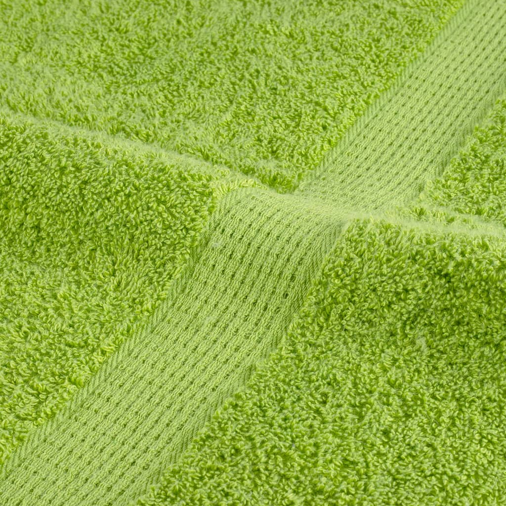 Premium-Gästetücher SOLUND 10 Stk. Apfelgrün 30x50 cm 600 g/m²