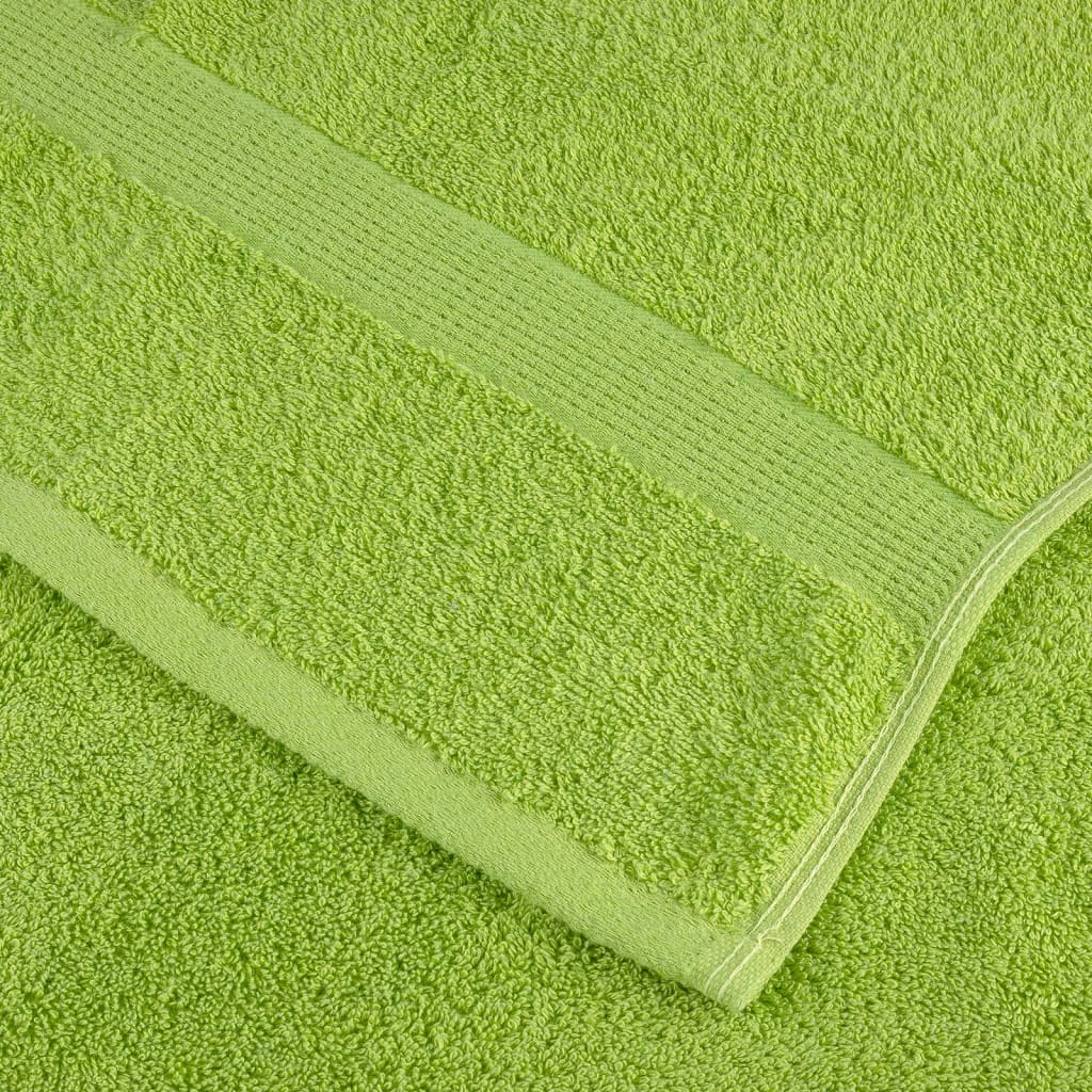 Premium-Handtücher SOLUND 2 Stk. Apfelgrün 50x100 cm 600 g/m²
