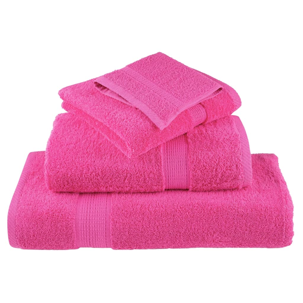 Premium Waschhandtücher SOLUND 10 Stück Rosa 30x30 cm 600 g/m²