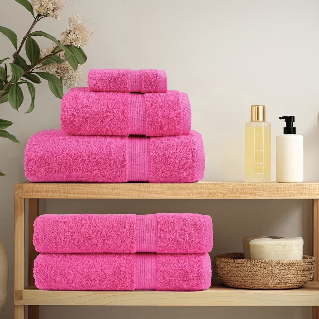 Premium-Handtücher SOLUND 2 Stk. Rosa 50x100 cm 600 g/m²
