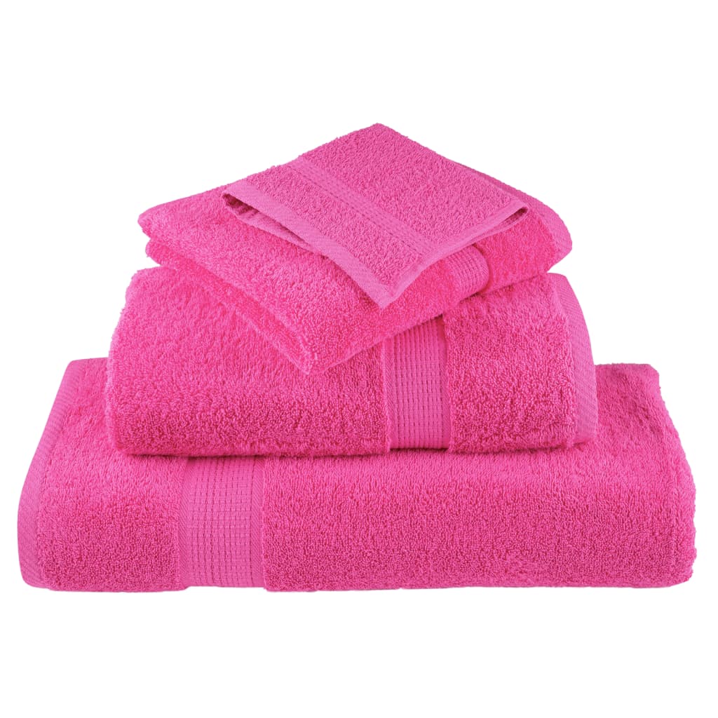 Premium Badetücher SOLUND 2 Stk. Rosa 100x150 cm 600 g/m²
