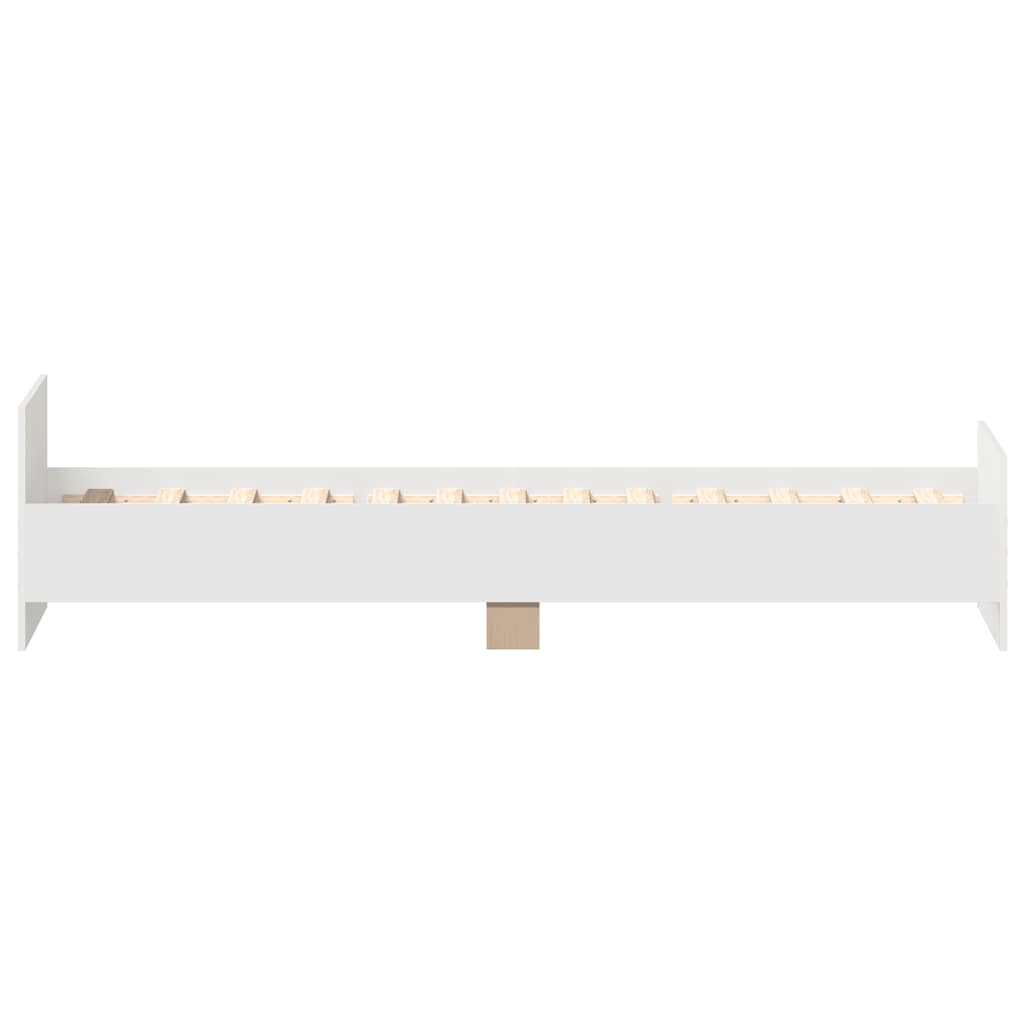 Bettgestell Weiß 90x200 cm Holzwerkstoff