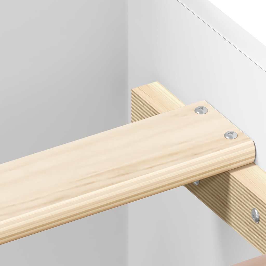 Bettgestell Weiß 90x200 cm Holzwerkstoff