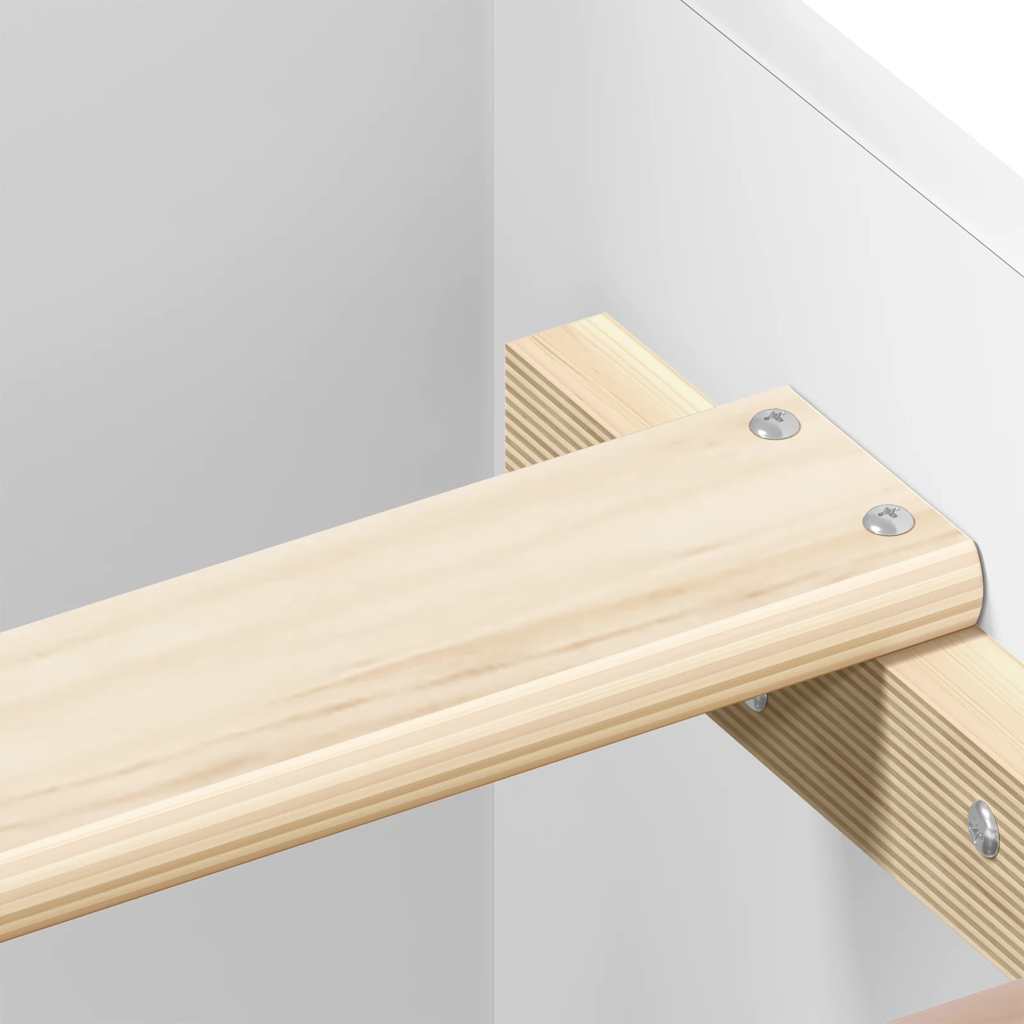 Bettgestell Weiß 100x200 cm Holzwerkstoff