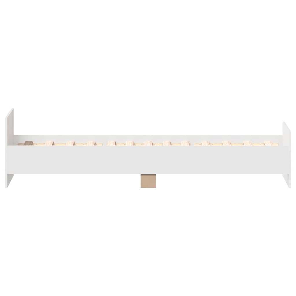 Bettgestell Weiß 90x190 cm Holzwerkstoff