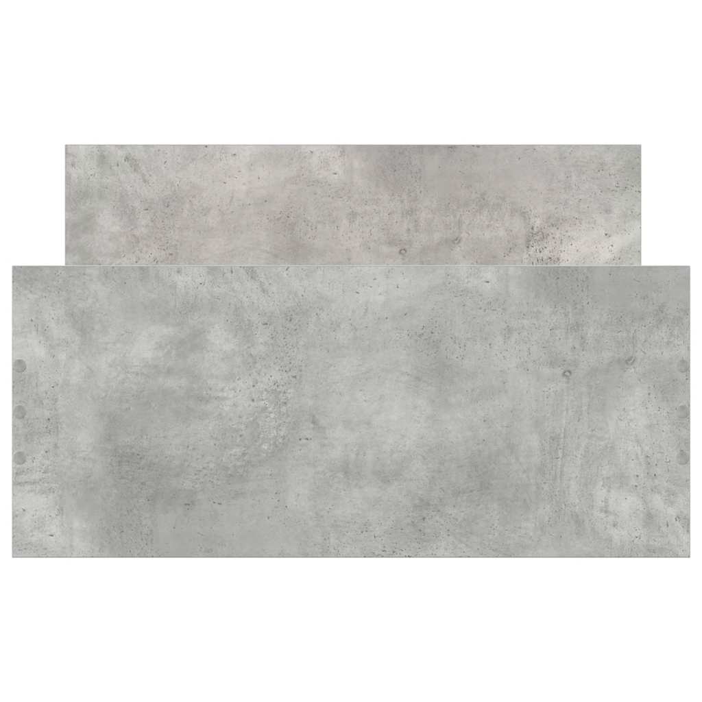 Bettgestell Betongrau 90x190 cm Holzwerkstoff
