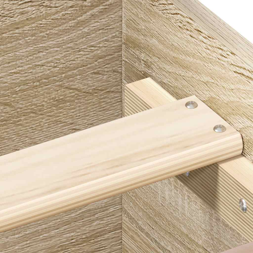 Bettgestell ohne Matratze Sonoma-Eiche 75x190 cm Holzwerkstoff