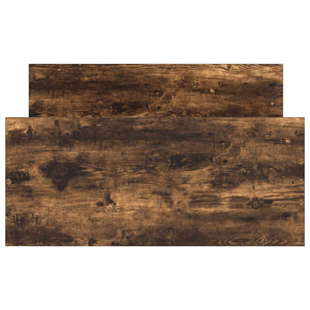Bettgestell ohne Matratze Räuchereiche 75x190 cm Holzwerkstoff