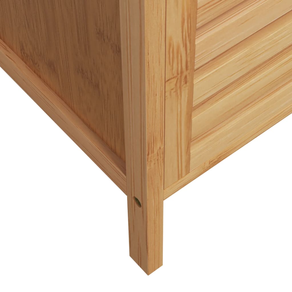 Badezimmerschrank mit Ablage 36x33x87 cm Bambus