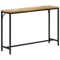 Konsolentisch 110x30x75 cm Raues Massivholz Mango und Eisen