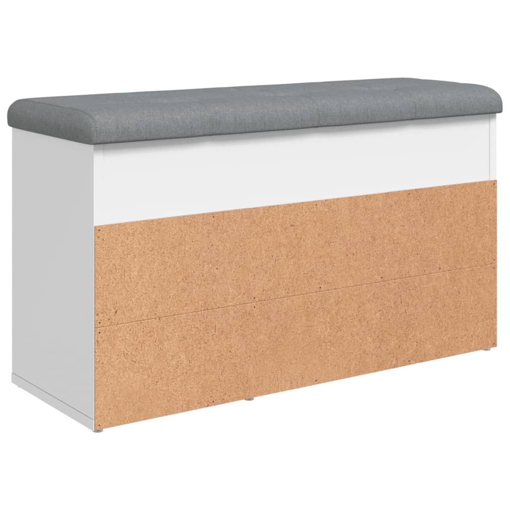 Schuhbank Weiß 82 x 32 x 45,5 cm Holzwerkstoff