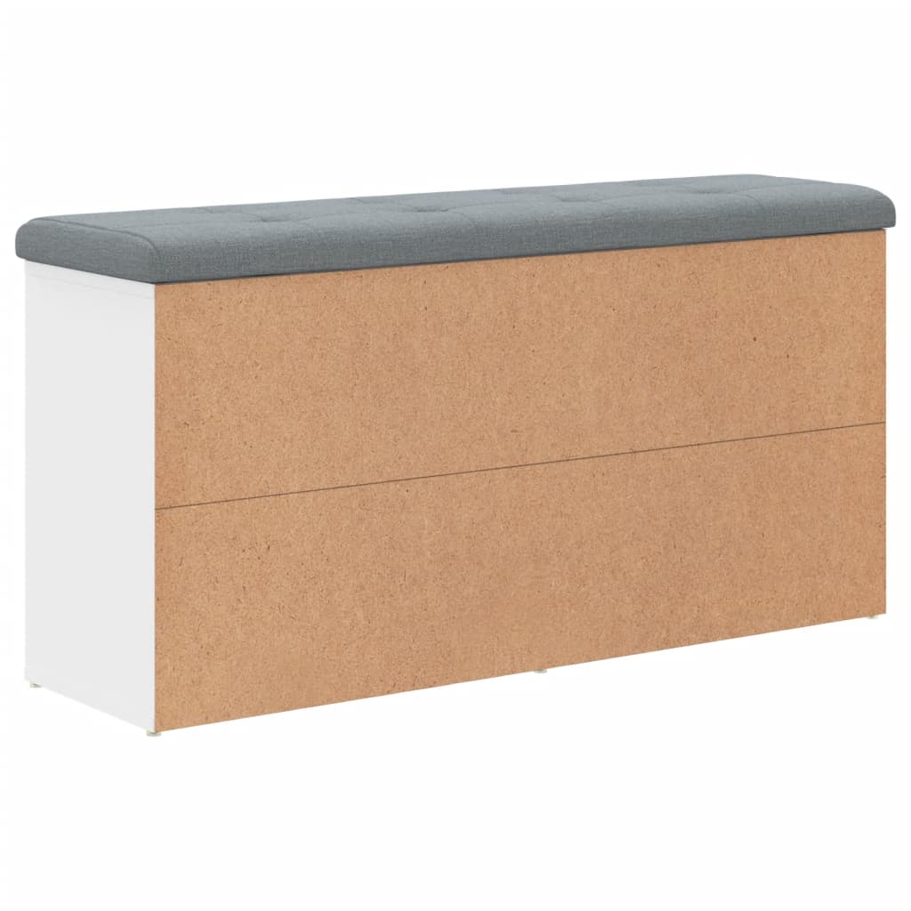 Schuhbank Weiß 102 x 32 x 50 cm Holzwerkstoff