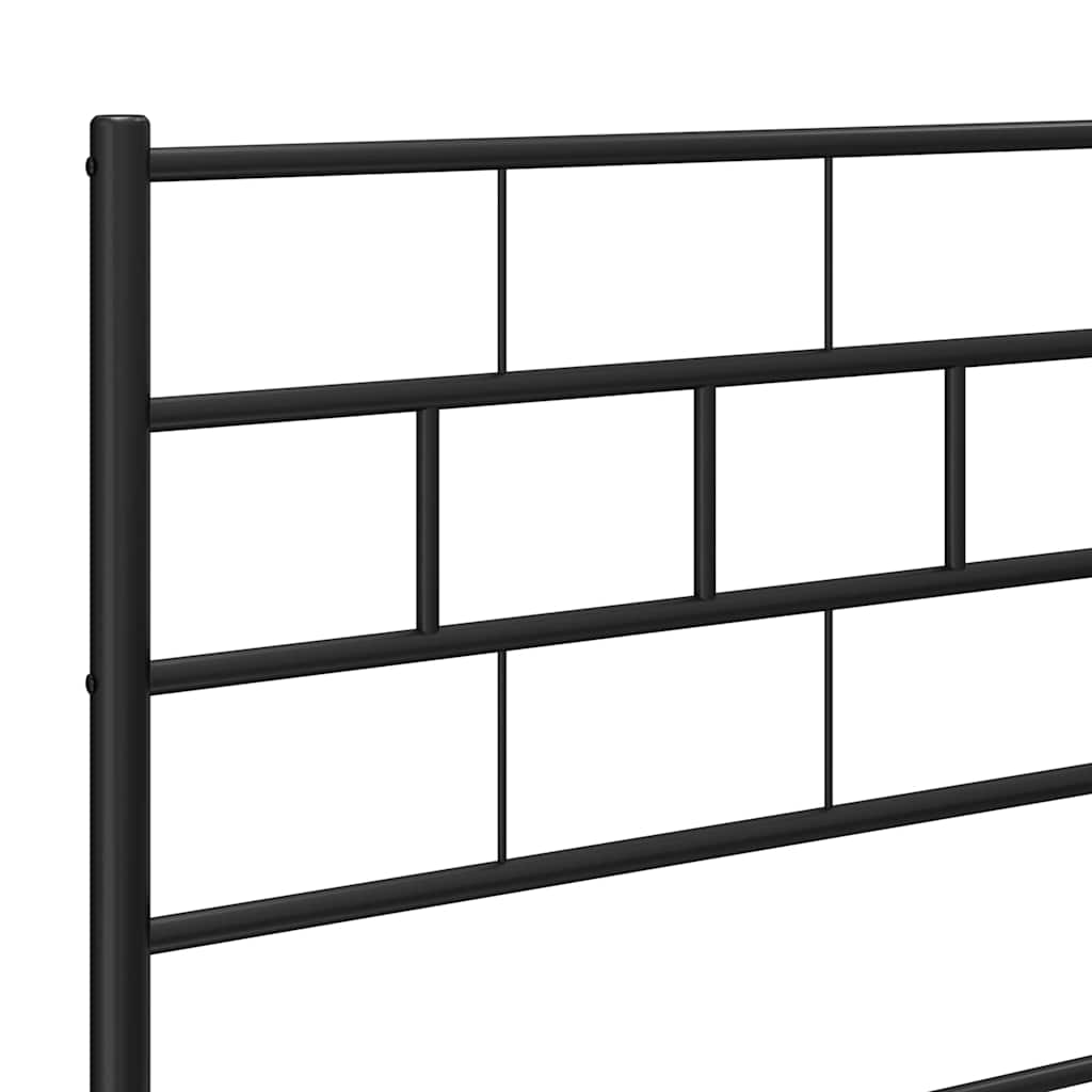 Ersatz-Kopfteil Metall Schwarz 100 cm