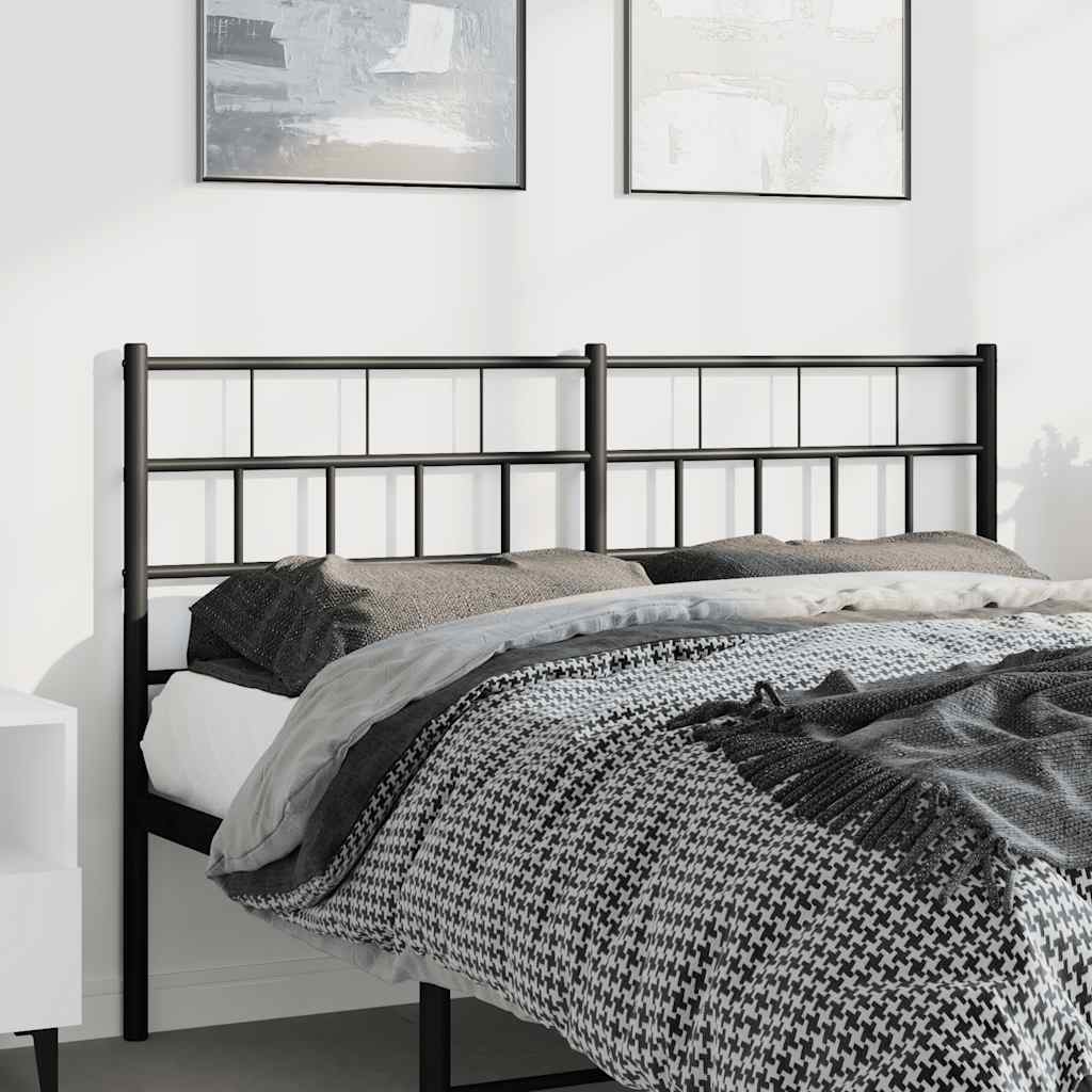 Ersatz-Kopfteil Metall Schwarz 135 cm