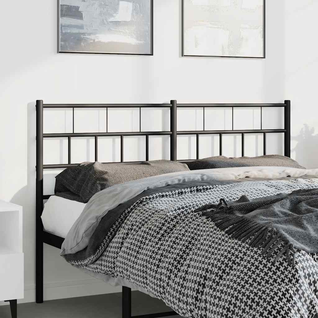 Ersatz-Kopfteil Metall Schwarz 150 cm