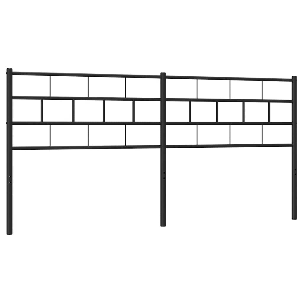 Ersatz-Kopfteil Metall Schwarz 180 cm