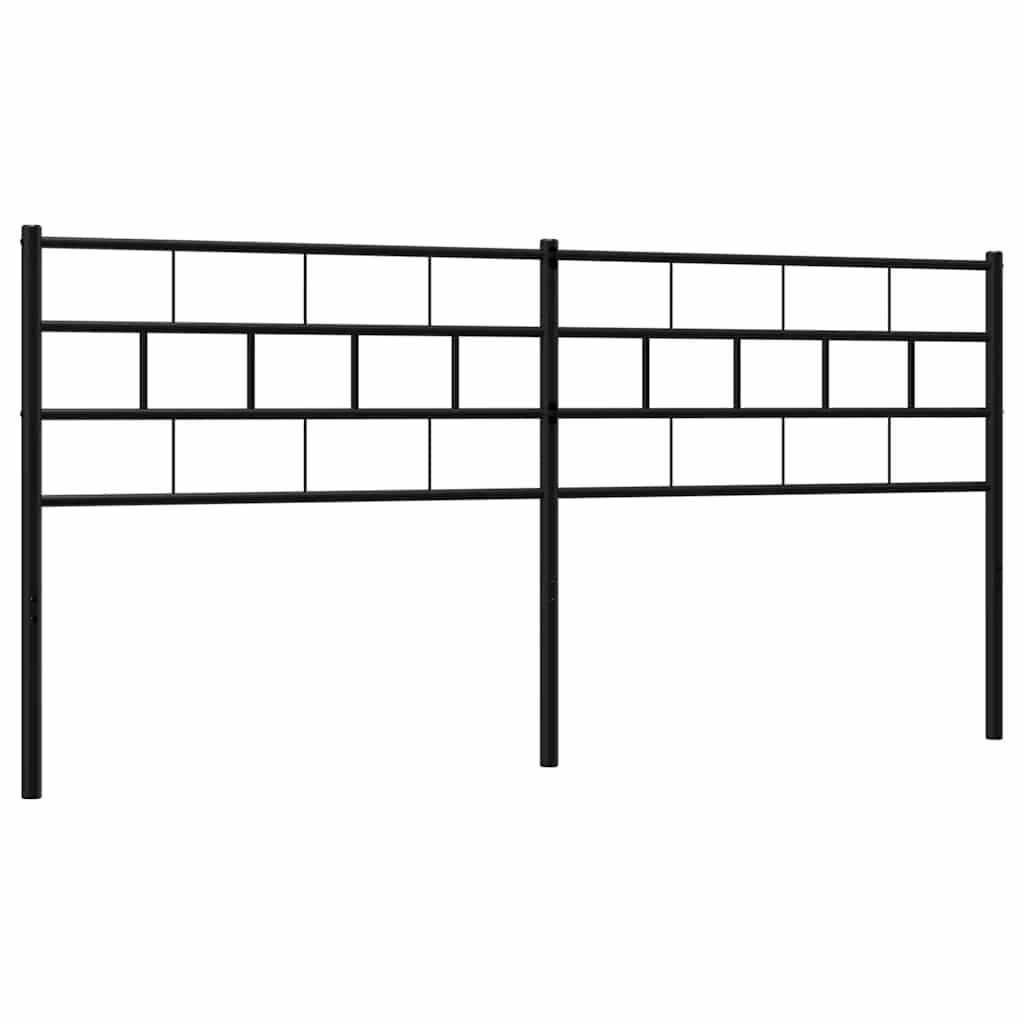 Ersatz-Kopfteil Metall Schwarz 180 cm