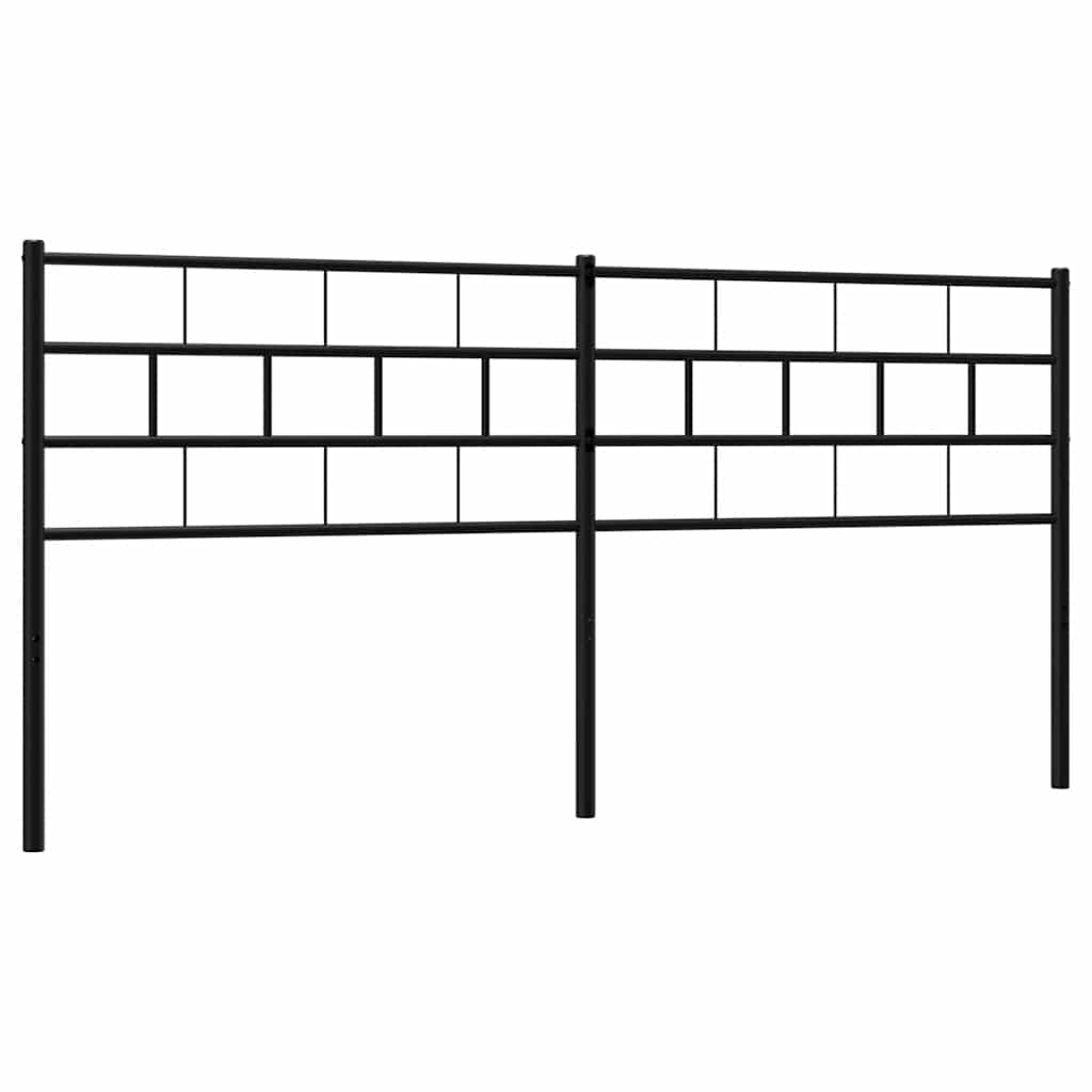 Ersatz-Kopfteil Metall Schwarz 193 cm