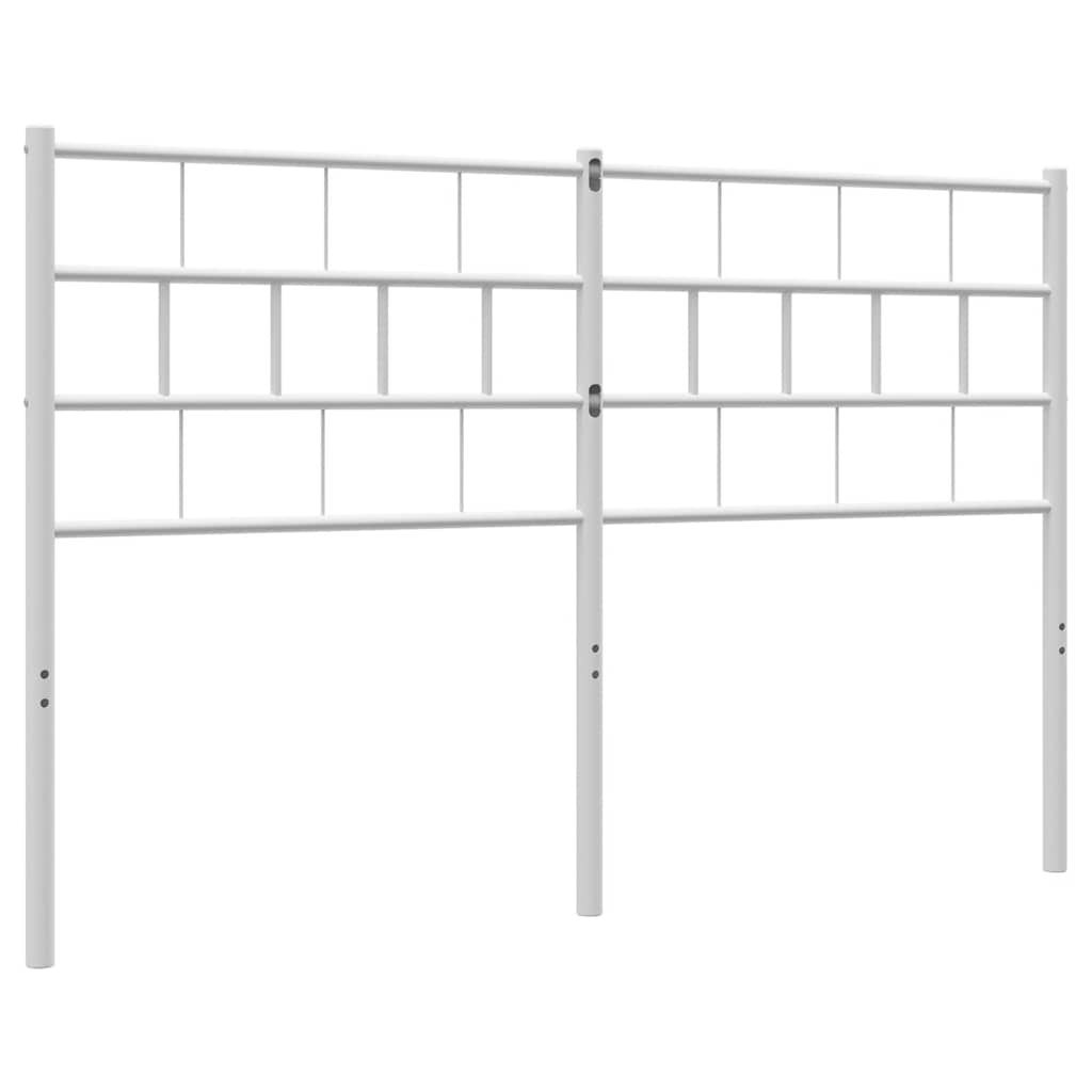Ersatz-Kopfteil Metall Weiß 135 cm
