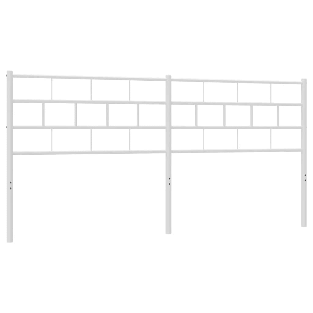 Ersatz-Kopfteil Metall Weiß 180 cm