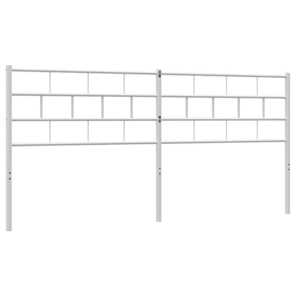 Ersatz-Kopfteil Metall Weiß 193 cm
