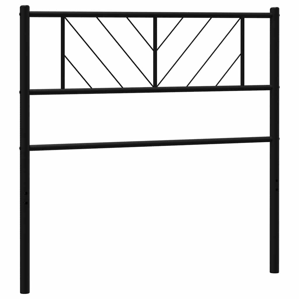 Ersatz-Kopfteil Metall Schwarz 100 cm