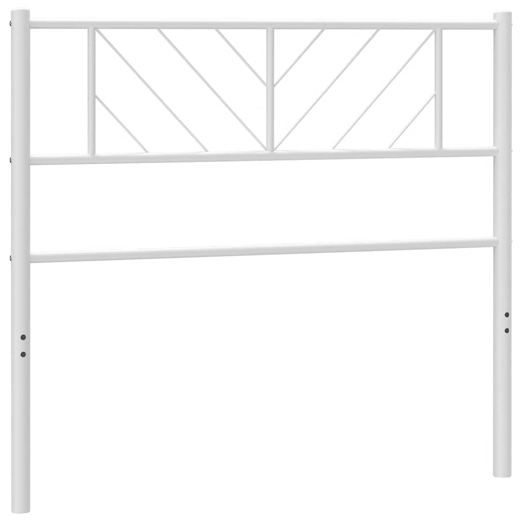 Ersatz-Kopfteil Metall Weiß 75 cm