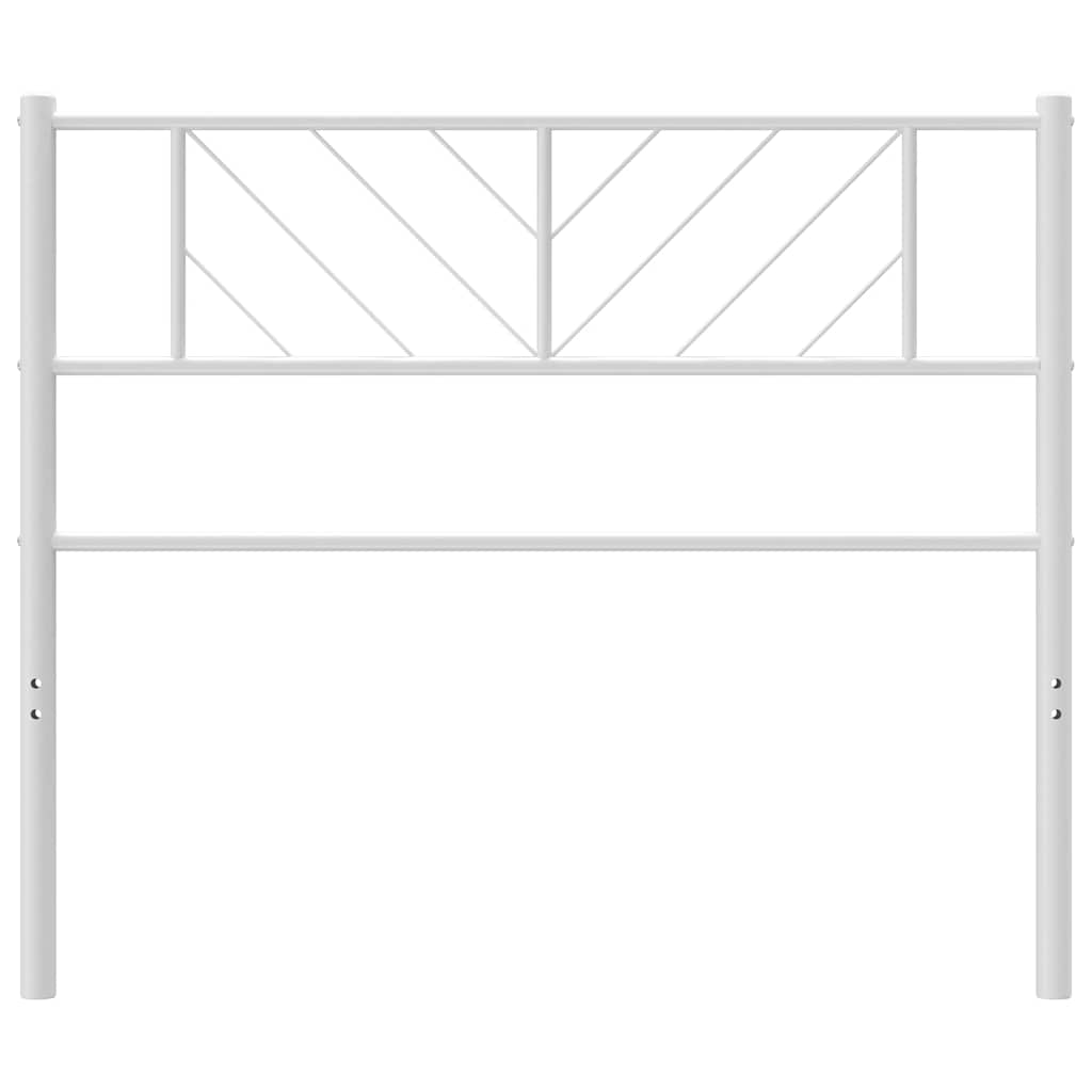 Ersatz-Kopfteil Metall Weiß 75 cm