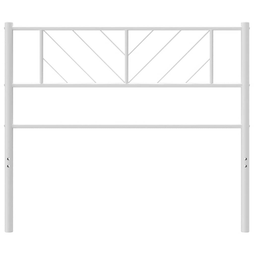 Ersatz-Kopfteil Metall Weiß 90 cm