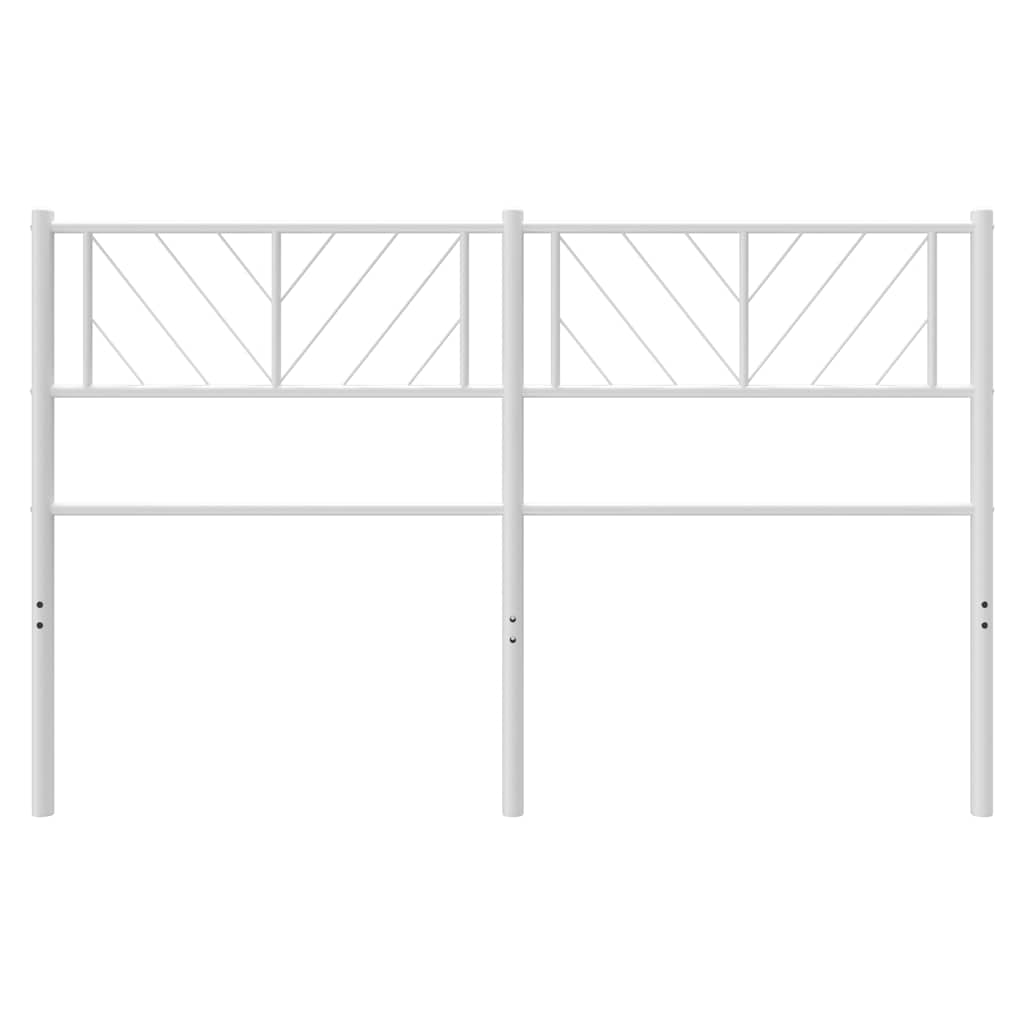 Ersatz-Kopfteil Metall Weiß 120 cm