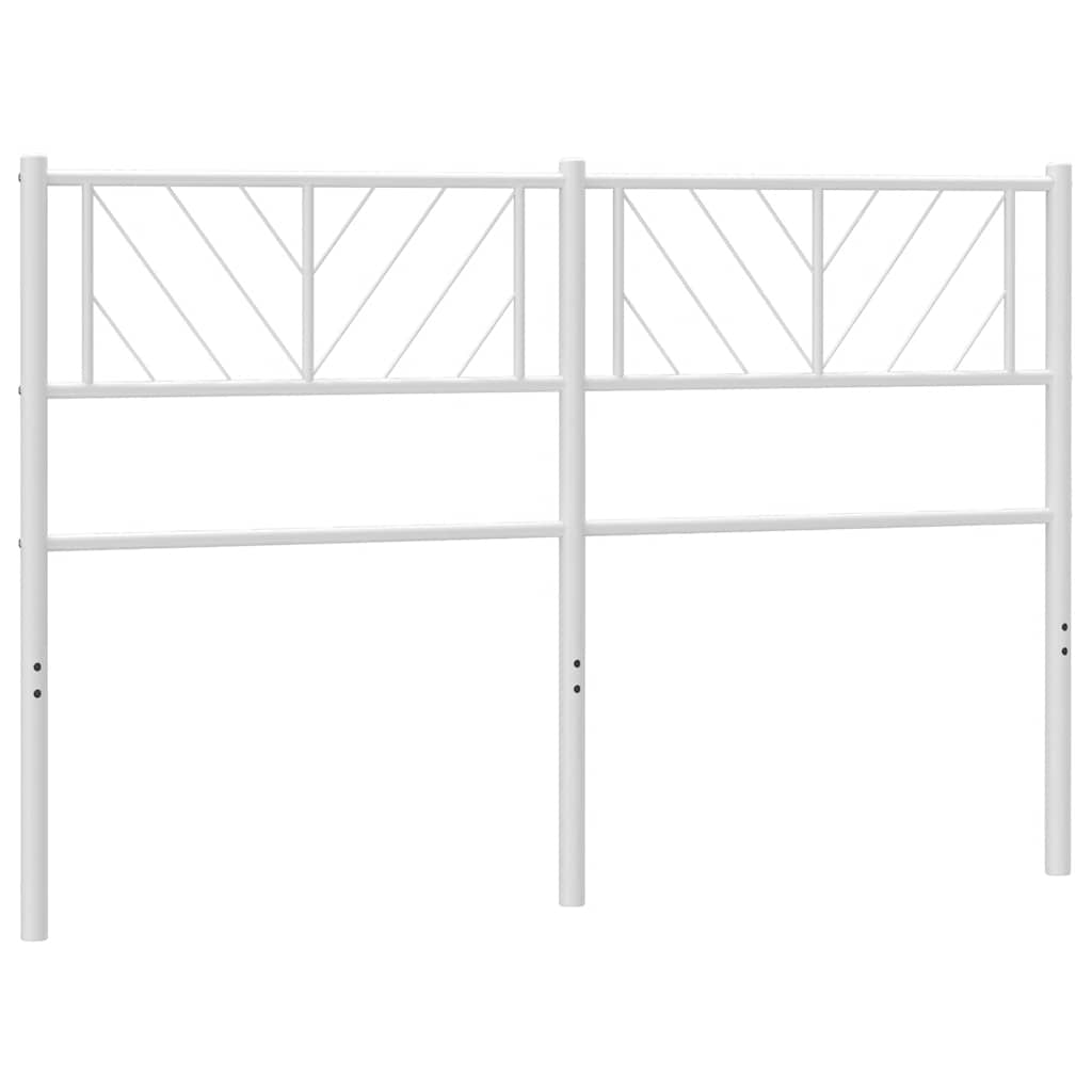 Ersatz-Kopfteil Metall Weiß 135 cm